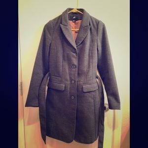 H & M long coat Size 4/Small